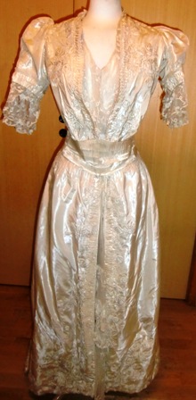 xxM433M Early Jeanne Paquin couture Wedding Dress